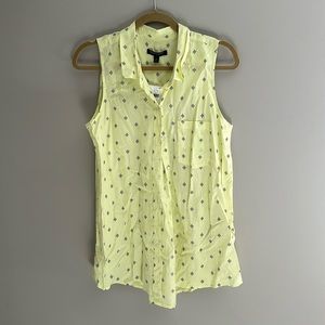 NWT Banana Republic sleeveless blouse button down spring summer M ladies medium